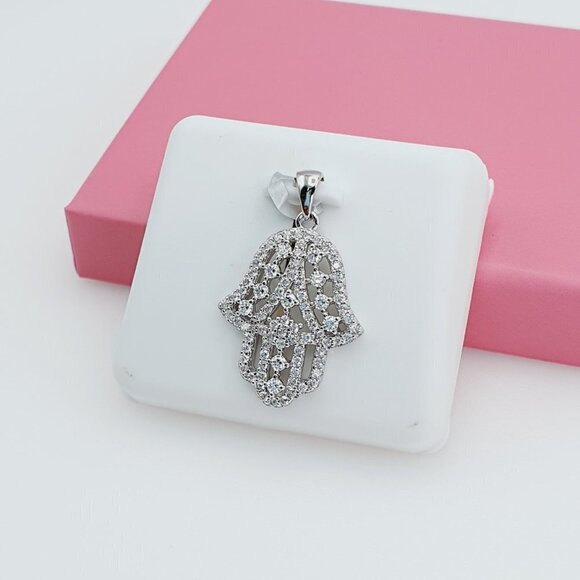"925 Sterling Silver Cubic Zirconia Pendant, U19254467 - Picture 8 of 11